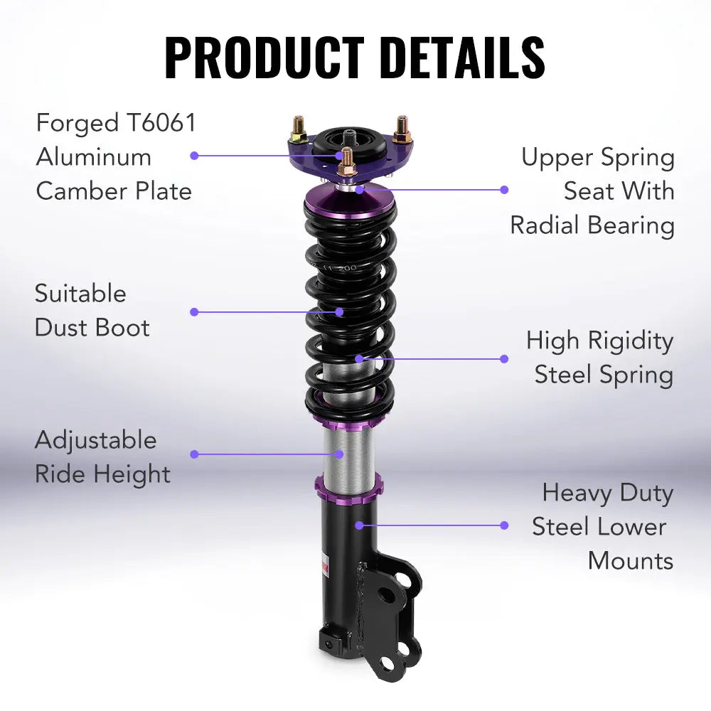 For 2015-2019 Hyundai Sonata (LF) Coilover Shock Absorbers Struts 4PCS | Flashark Flashark