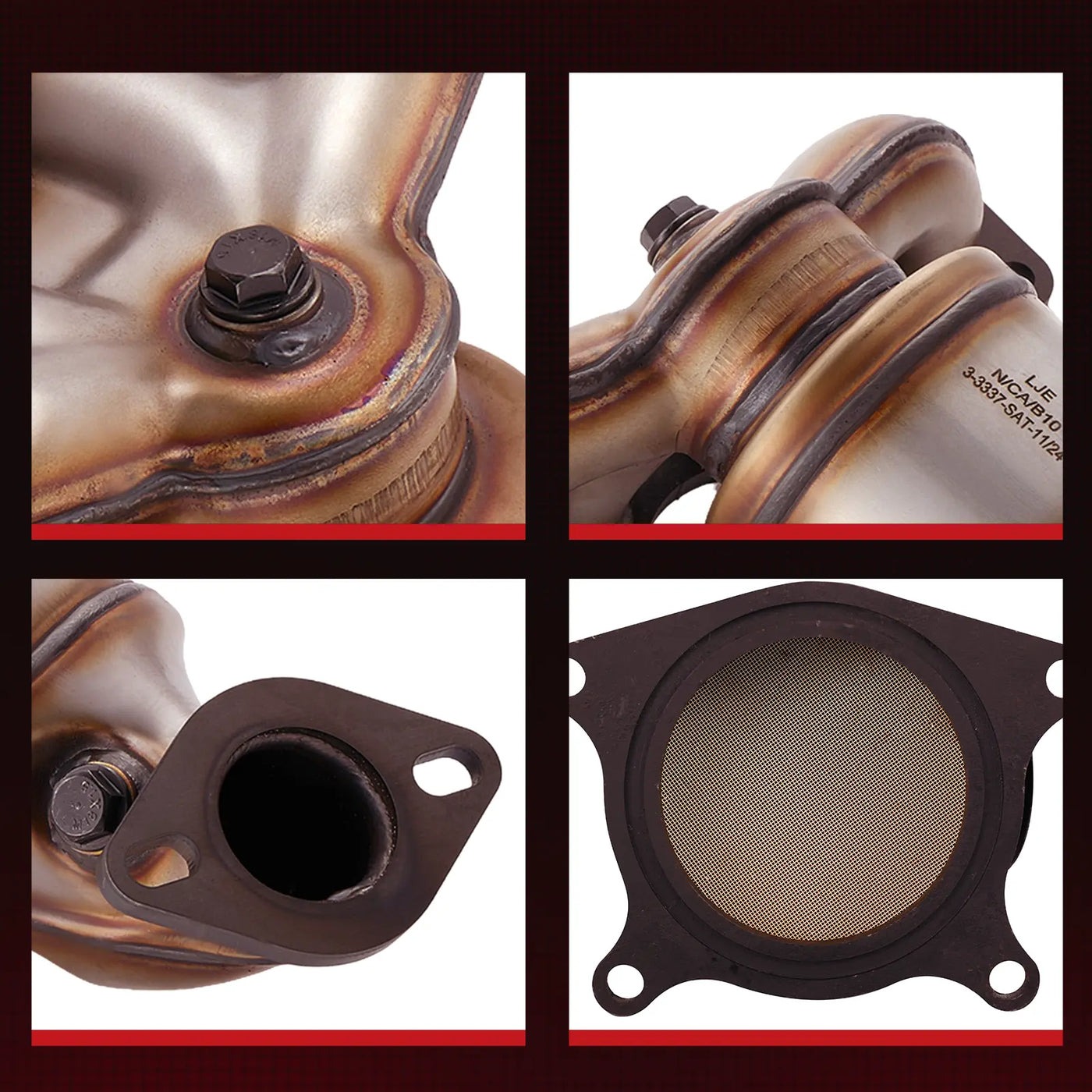 Front Exhaust Manifold Catalytic Converter Kit For 2017-2018 Hyundai Santa Fe Sport L4 2.4L Flashark