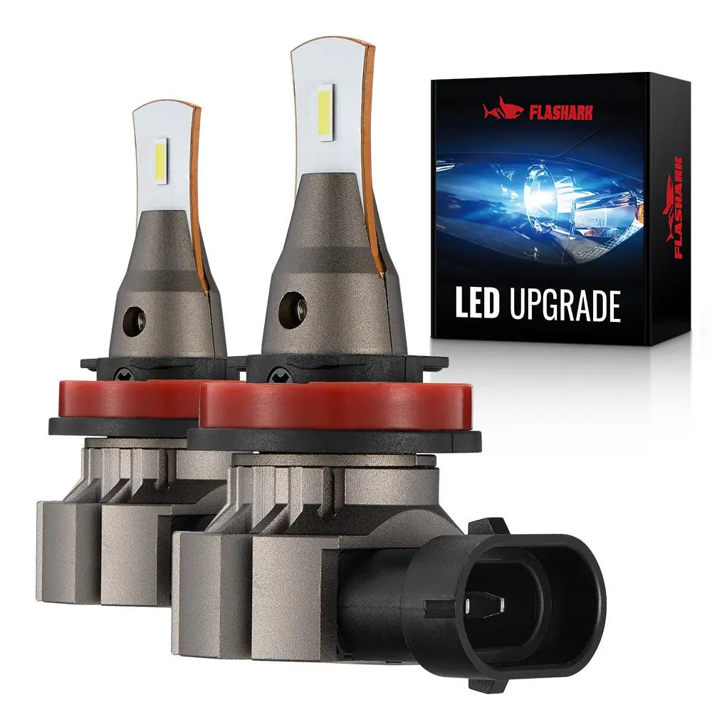 2x Ridroid H11 H8 H9 LED Fog Light Bulbs - 6000K Super Bright 100W Equivalent, CANbus Error Free