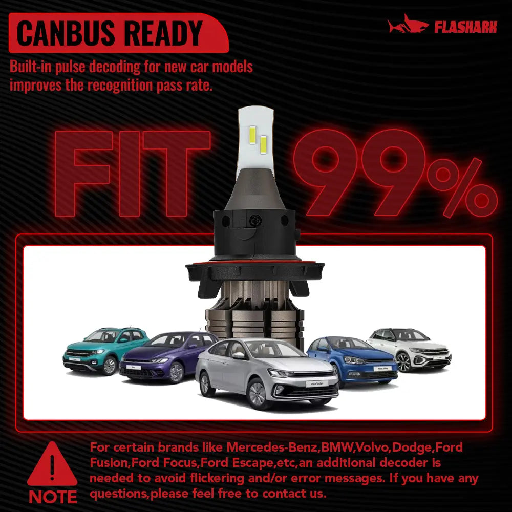 thumbnail image 2 of Stark LED CanBus Headlight Conversion Kit – 6000K, 6000 Lumens, Error Free, 2 Bulbs 2 of 5