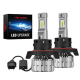 H13/9008 LED Headlight Bulbs 70W 6500K ‎‎18000LM White Dual-function 2Pcs for Chevrolet/Ford/GMC//BMV/Dodge/Honda/Nissan/Jeep