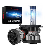 X2 H4/9003/HB2 100W 6500K 18000LM White IP67 LED Headlight Bulbs 2Pcs