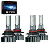 Bombillas LED para faros delanteros S1 9005/HB3 9006/HB4 120 W 6000 K 14 000 LM IP67 blancas 2 pares