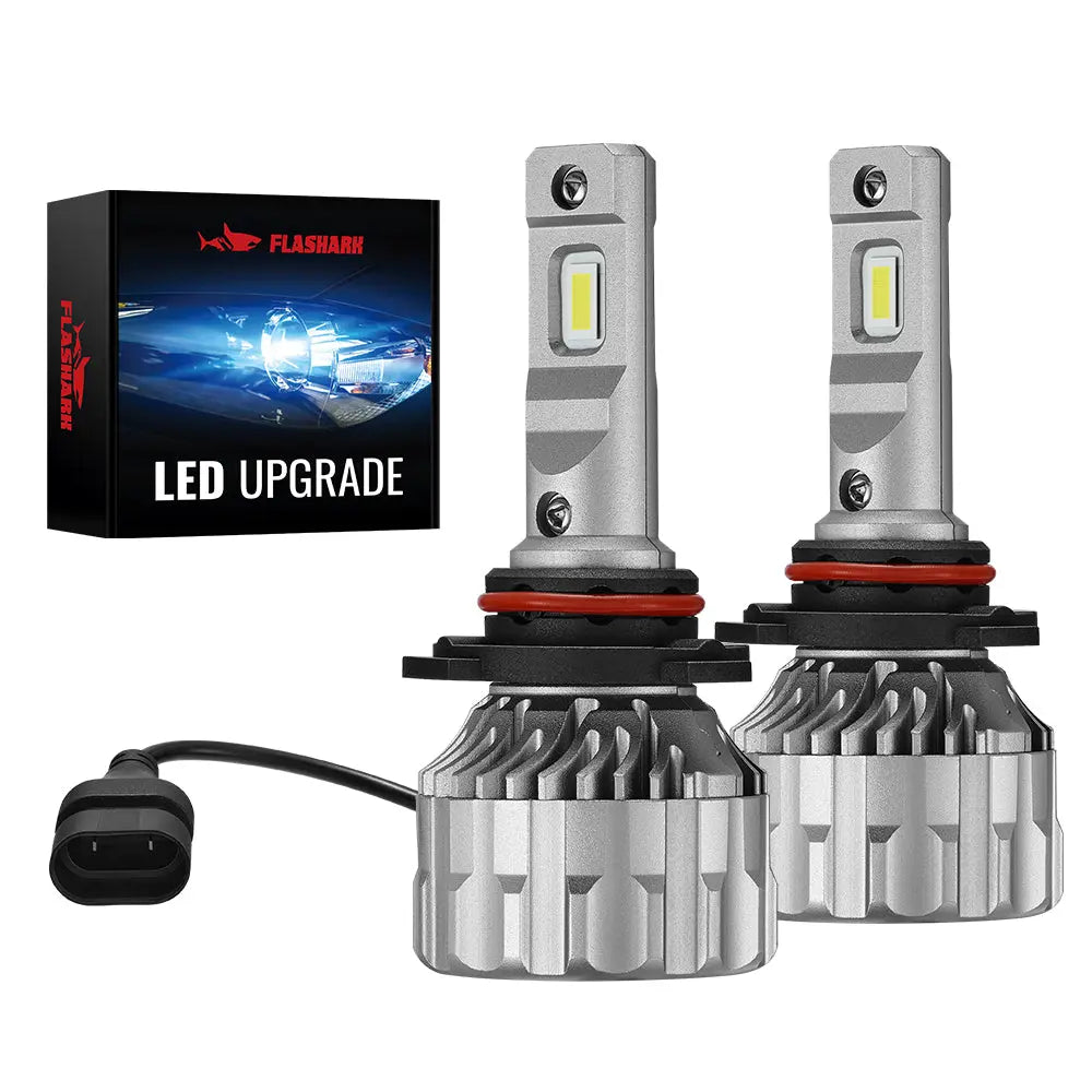 S6 9005/HB3 9006/HB4 120W 6500K 22000LM White IP67 LED Headlight Bulbs 2 Pairs Flashark