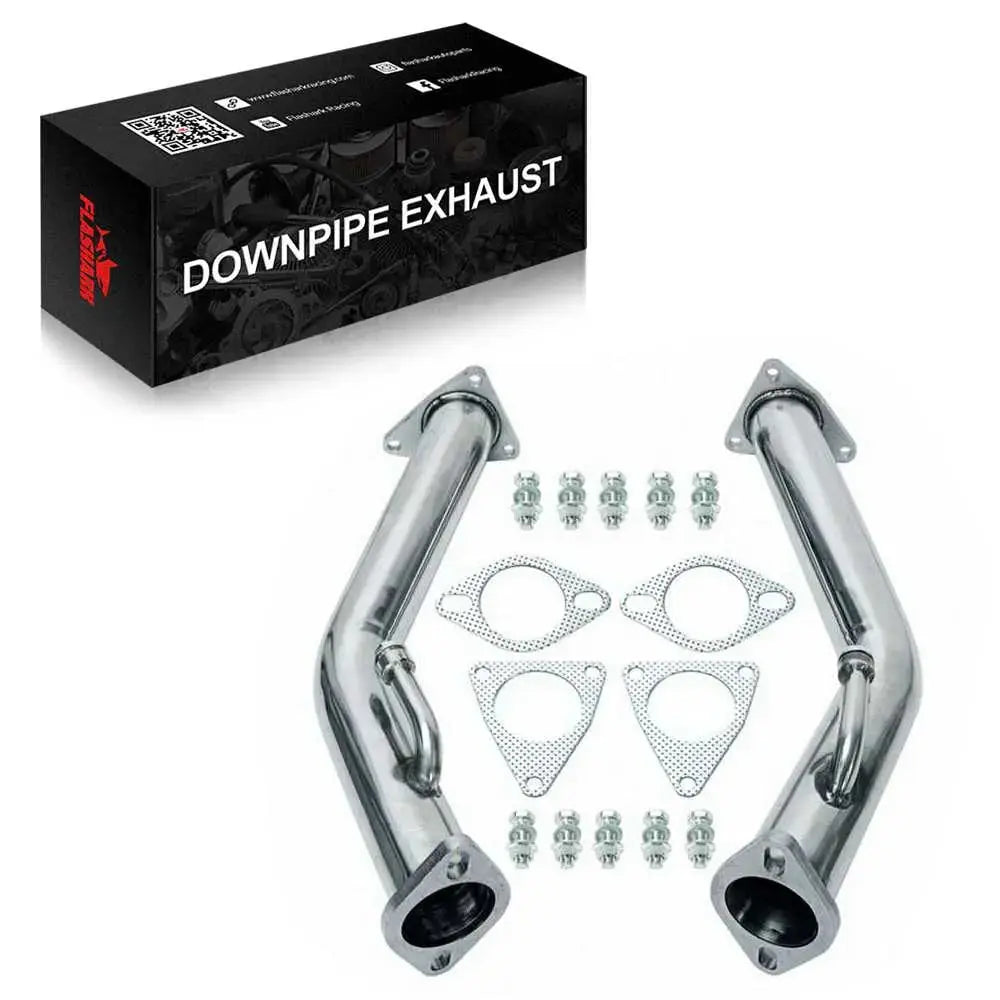 Exhaust Header/Downpipe Exhaust for 2009-2013 Nissan 370Z /Infiniti G37 G37X G37XS 3.7L Flashark