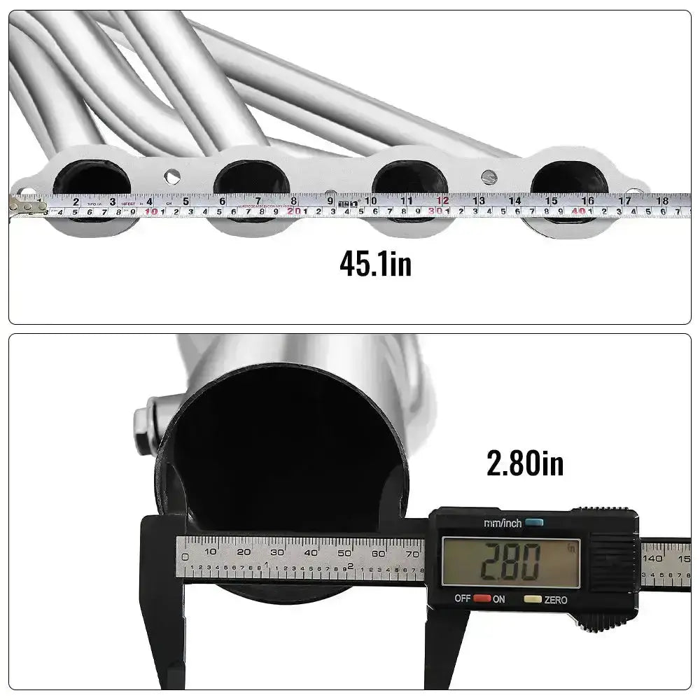 Exhaust Header for 2014-2017 Chevrolet Chevy GMC GMT800 V8 Engine 5.3L 6.2L 1500 2WD/4WD Flashark