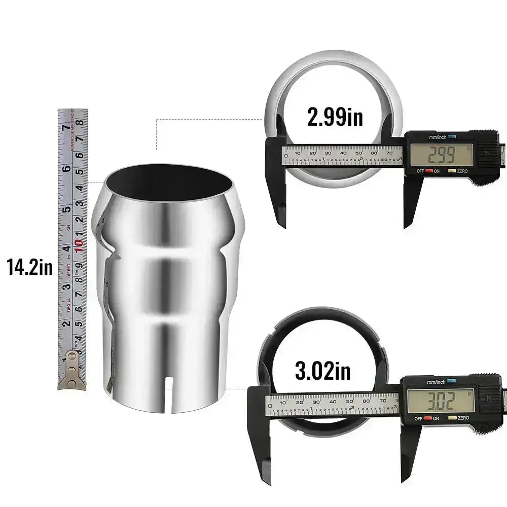 Exhaust Header for 2014-2017 Chevrolet Chevy GMC GMT800 V8 Engine 5.3L 6.2L 1500 2WD/4WD Flashark