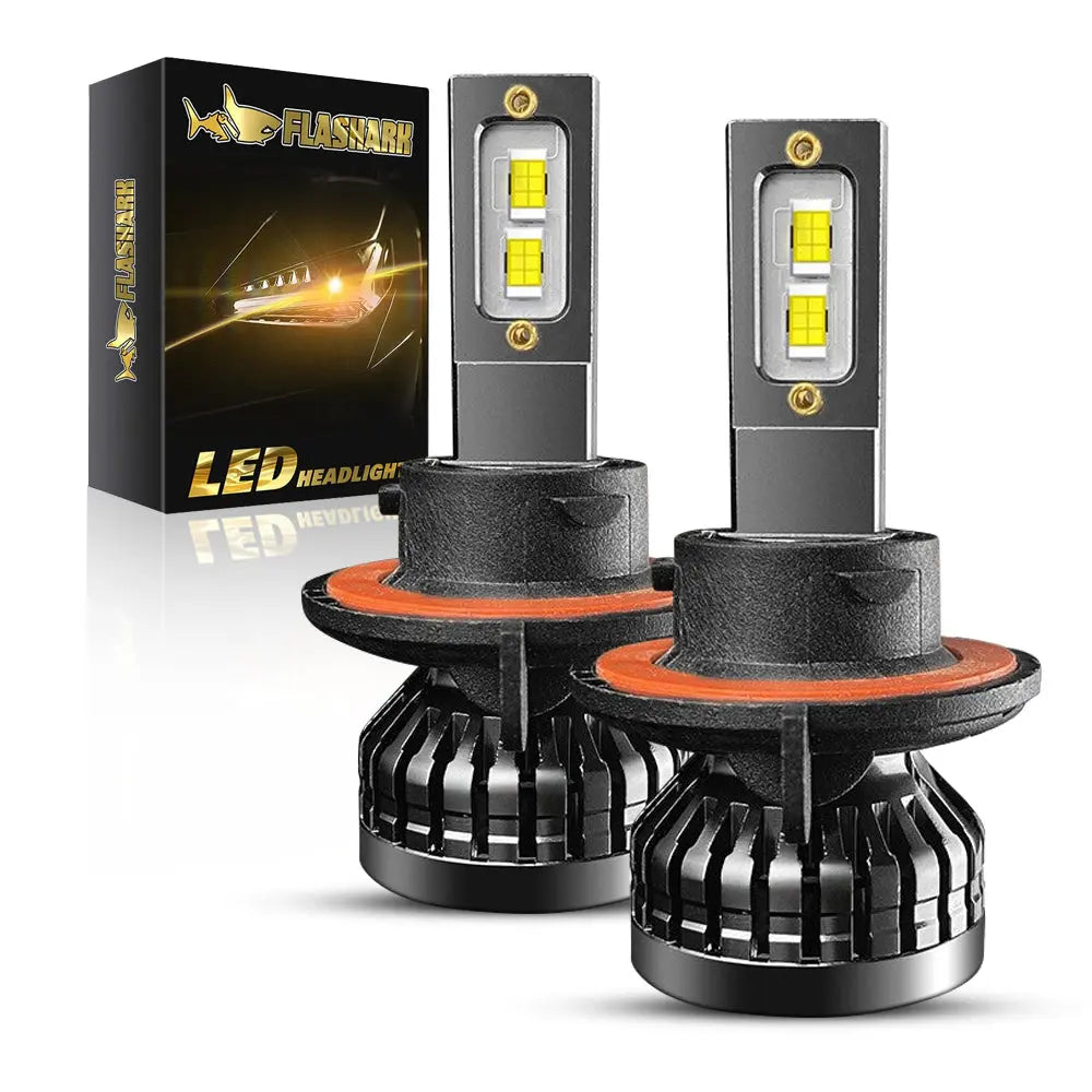 9005/HB3 H4 H7 H11 H13 LED Headlight Bulbs 80W 6400LM 6000K 2 Bulbs for Chevy/Ford/Dodge/Jeep/BMW/Nissan/Toyota/Honda Flashark