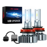 Bombillas LED para faros delanteros H11 H8 H9 de 60 W, 6000 K, 20 000 lm, color blanco, 2 unidades para Chevrolet, Ford, Toyota, Dodge, GMC y Honda 