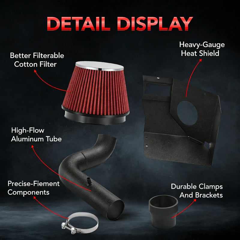 Cold Air Intake Kit for 2011-2017 Jeep Compass/Patriot 2.0L/2.4L