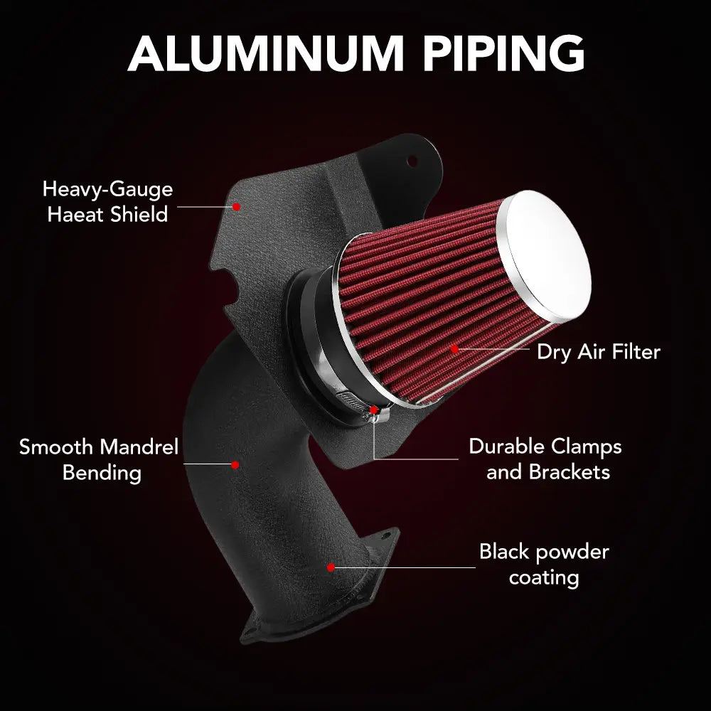 For 1994-1995 Ford Mustang GT / GTS with 5.0L V8 Cold Air Intake Kit