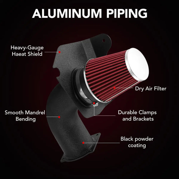 FLASHARK Cold Air Intake Kit for 1994-1995 Ford Mustang GT/GTS 5.0L V8
