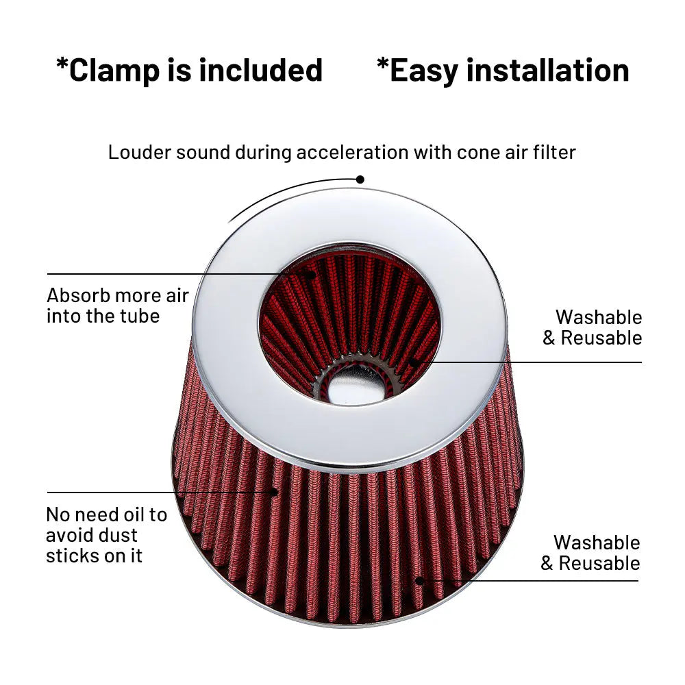 Cold Air intake kit for 1999-2004 VW Golf / Jetta 2.8 VR6 Engine Flashark