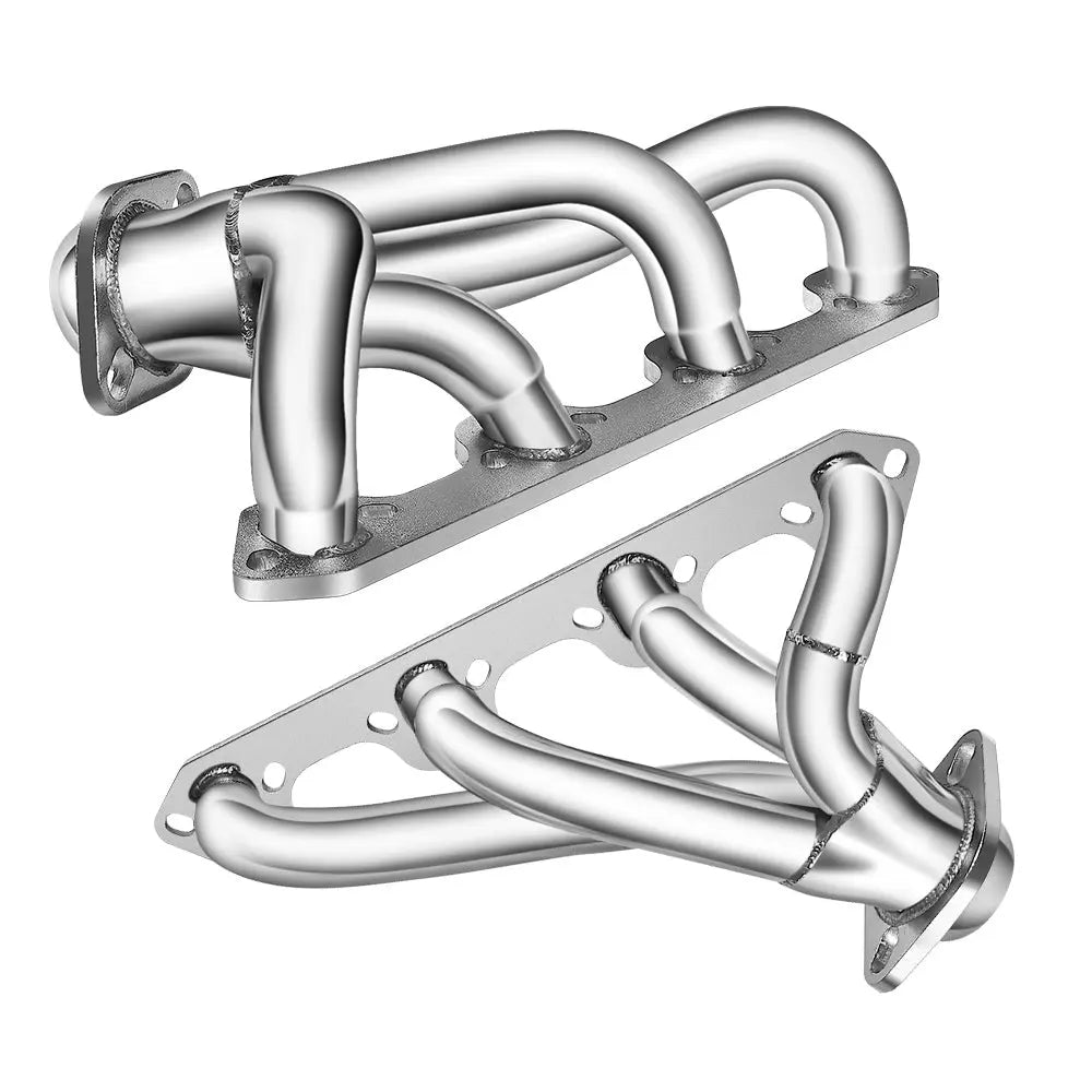 For 1987-1996 Ford F150 F250 Bronco 5.8L V8 Short/Long Tube Headers Flashark