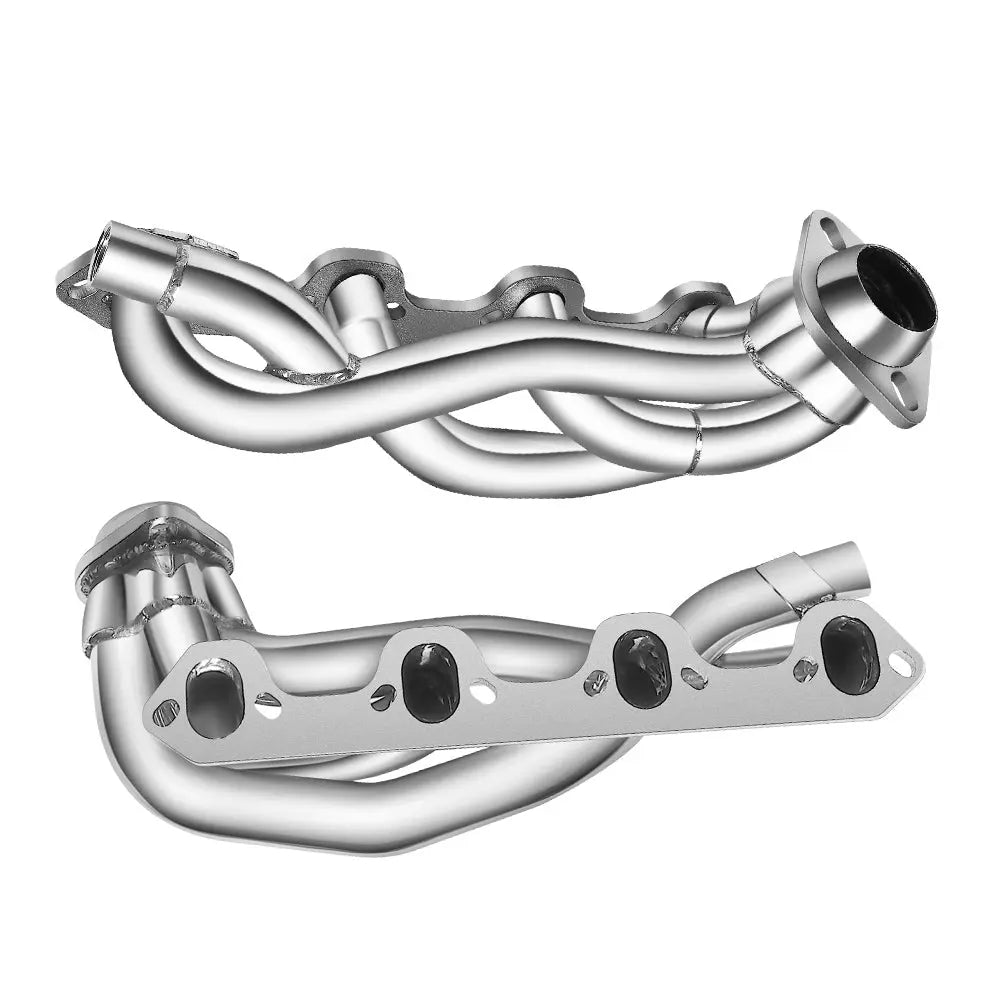 For 1987-1996 Ford F150 F250 Bronco 5.8L V8 Short/Long Tube Headers Flashark