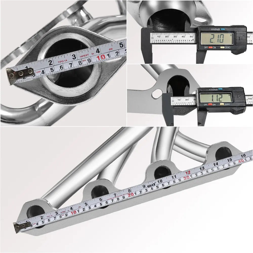 For 1987-1996 Ford F150 F250 Bronco 5.8L V8 Short/Long Tube Headers Flashark