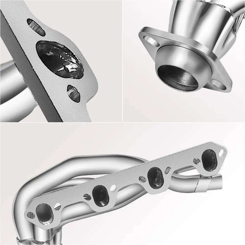 For 1987-1996 Ford F150 F250 Bronco 5.8L V8 Short/Long Tube Headers Flashark