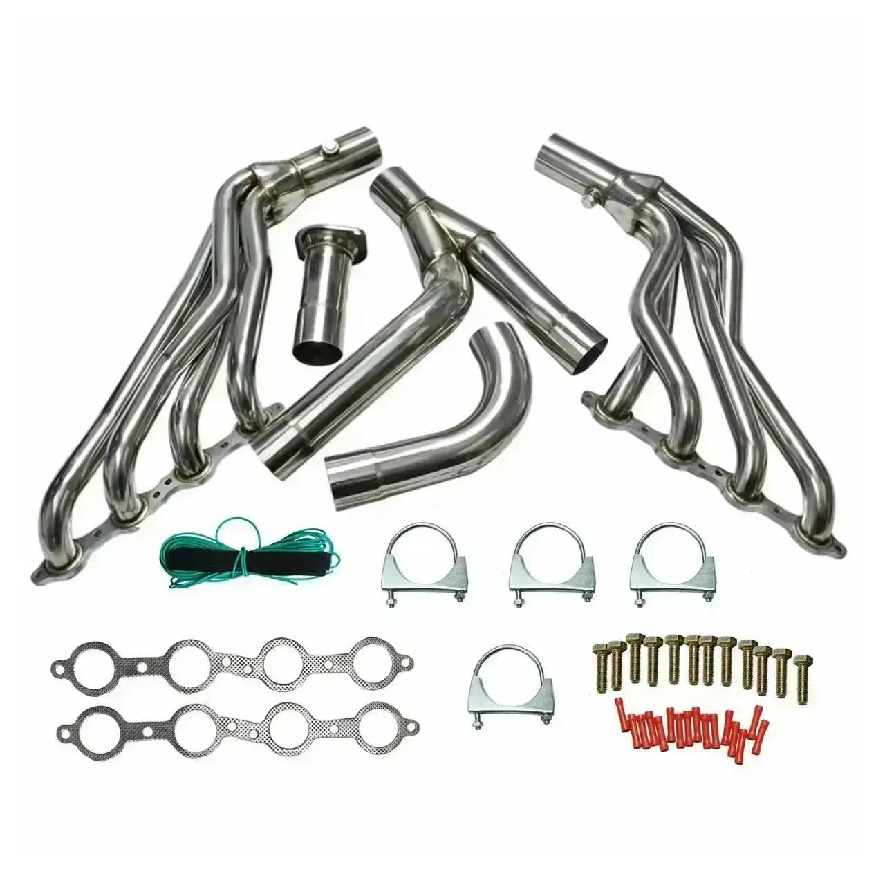 Exhaust Header for 1999-2006 Chevy/GMC GMT800 Silverado/Sierra/Avalanche 1500 Y-Pipe 2WD 4.8L 5.3L 6.0L Flashark