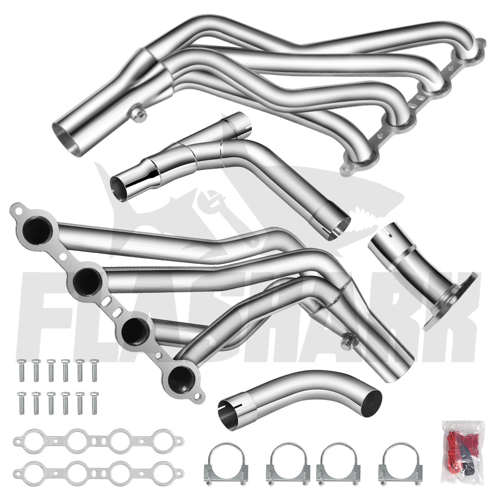 Colectores de tubo largo de 4,8 l, 5,3 l y 6,0 l para modelos 1999-2006 de Chevy/GMC GMT800 Silverado/Sierra/Avalanche 1500 Y-Pipe 2WD