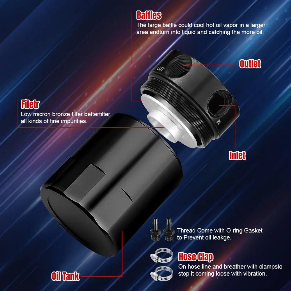 Oil Catch Can for 2020-2024 Chevrolet C8 Corvette Coupe - Flashark
