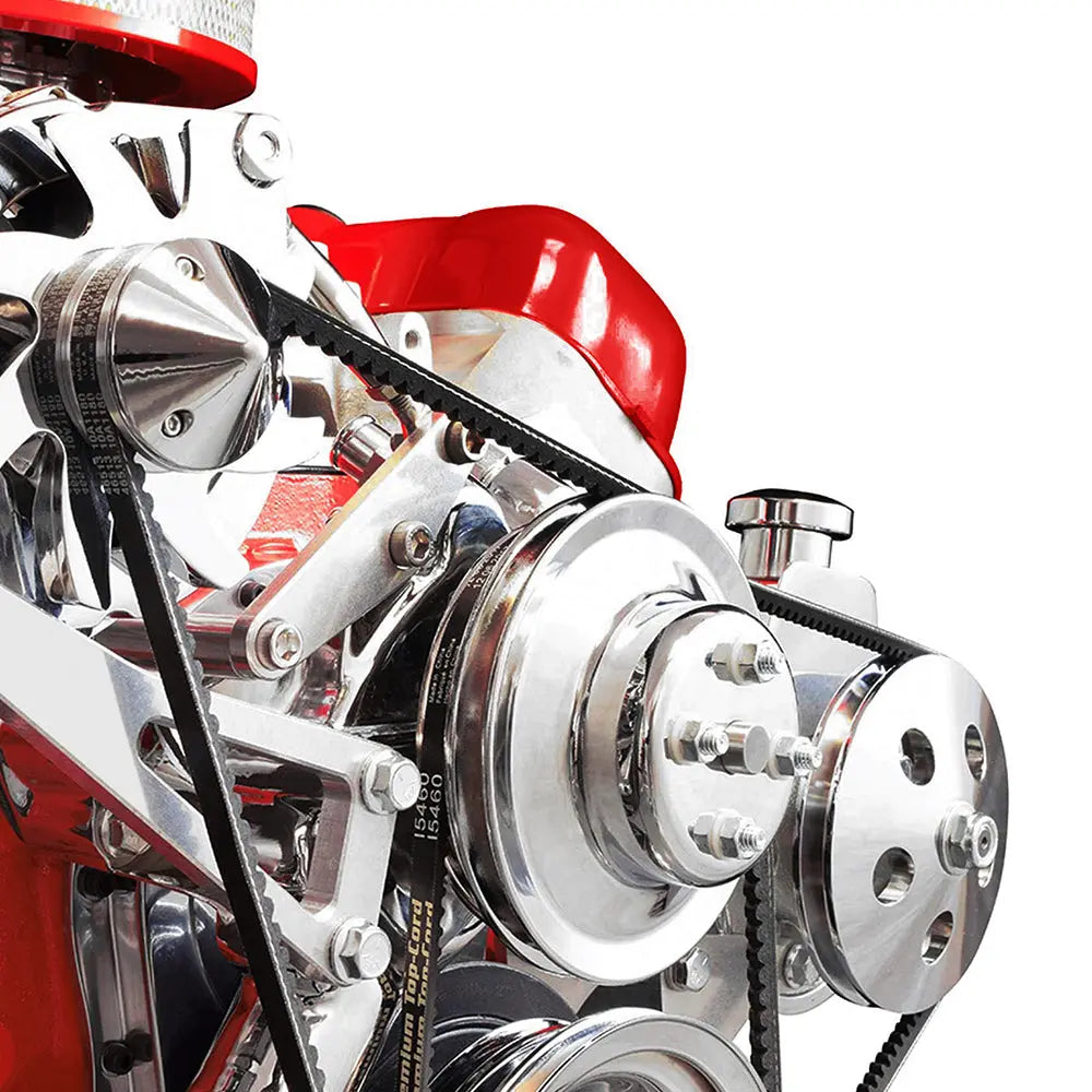 thumbnail image 2 of CHROME ALUMINUM ALTERNATOR BRACKET FORD MUSTANG 289 - 302 2 of 12