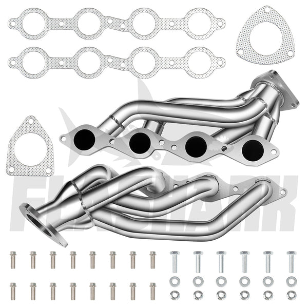 Shorty Header for 1999-2006 GMC Yukon/Sierra Chevy Avalanche/Silverado/Suburban 1500 4.8L/5.3L (Copy) Flashark