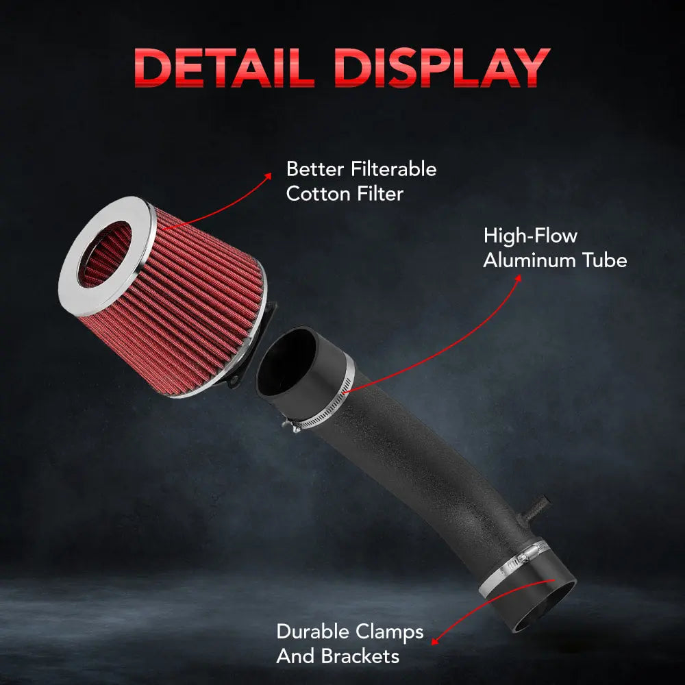 Sport Air Intake Kit for 2003-2006 Nissan 350Z / Infinity G35/FX35 3.5L V6 Engine Flashark