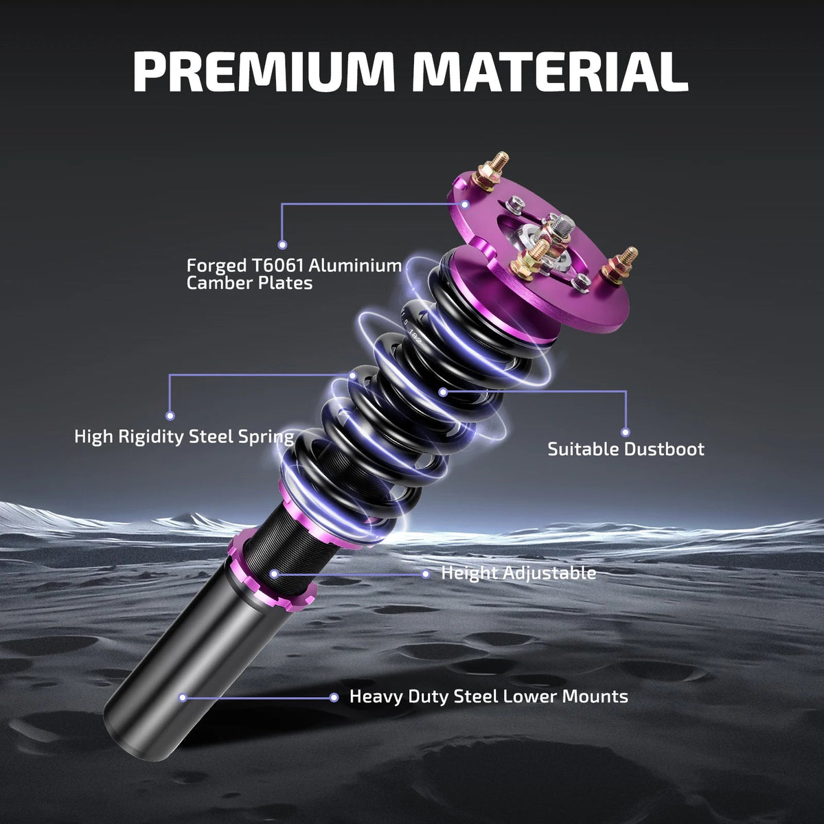 Street Series Adjustable Height Coilover for 1982-1991 BMW E30 Flashark