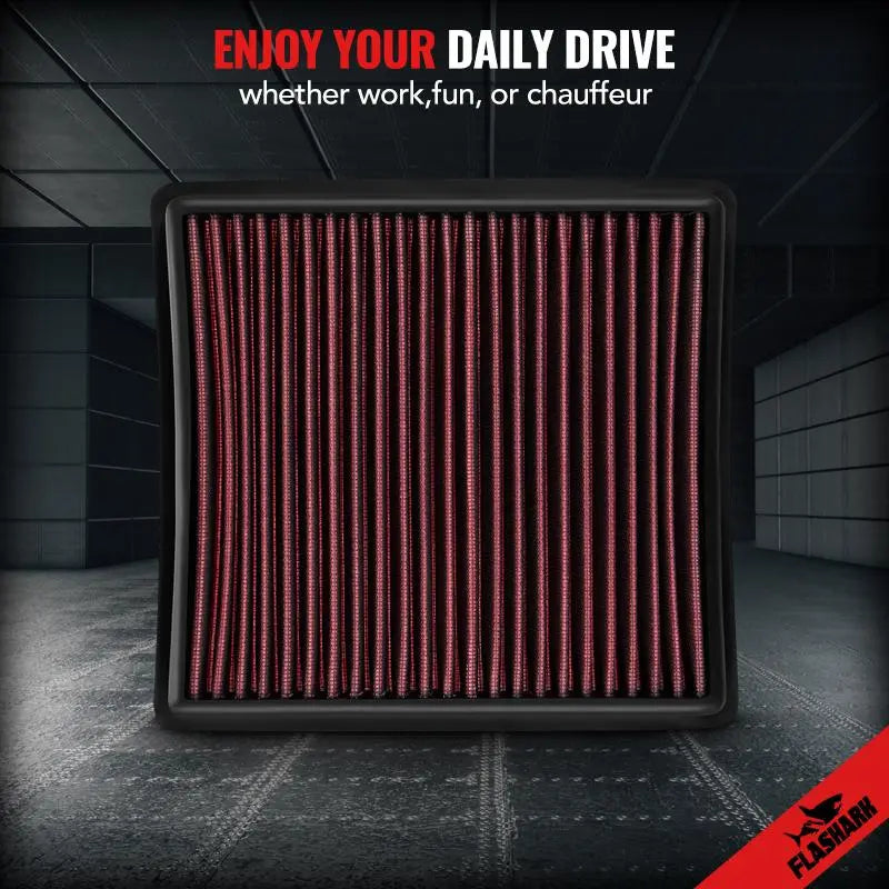 Air Filter for 1998-2003 Honda Accord |Honda Acura CL/TL Reusable & Washable Replacement High Flow Flashark