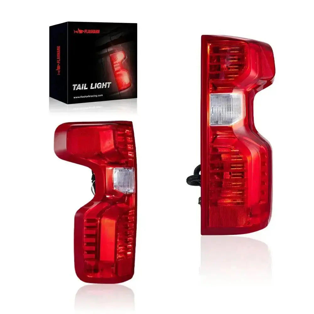 Tail Light Assembly Driver + Passenger (Left + Right) Set for 2019-2022 Chevrolet Chevy Silverado 1500