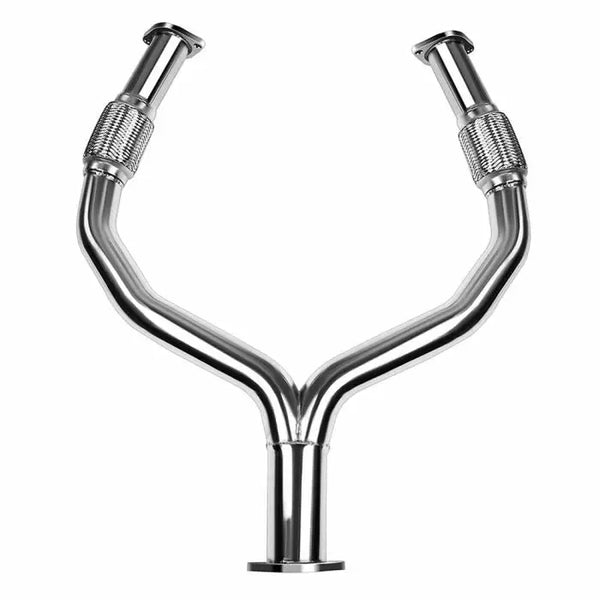 Y Pipe Downpipe Exhaust for 2008-2016 Nissan 370Z Z34 / Infiniti G37 V36 VQ37VHR 3.7L Flashark
