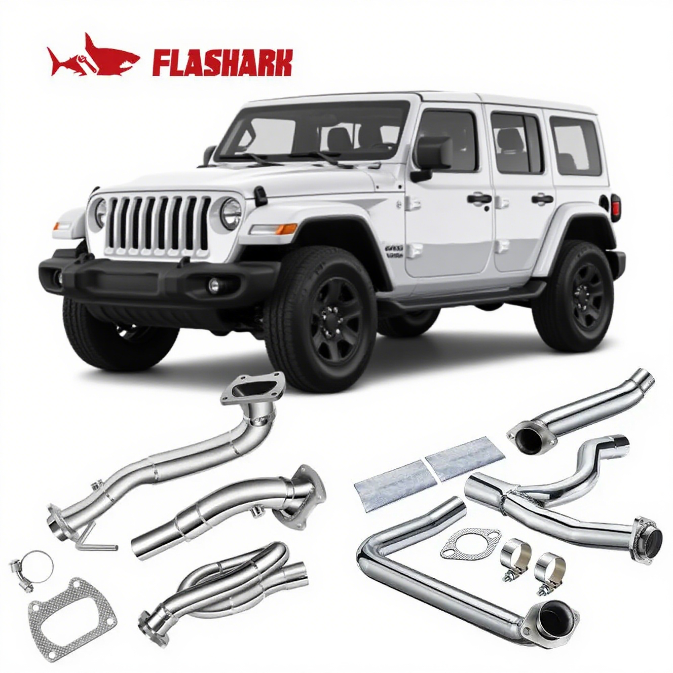 Y-Pipe Downpipe Exhaust for 2012-2018 Jeep Wrangler JK 3.6L