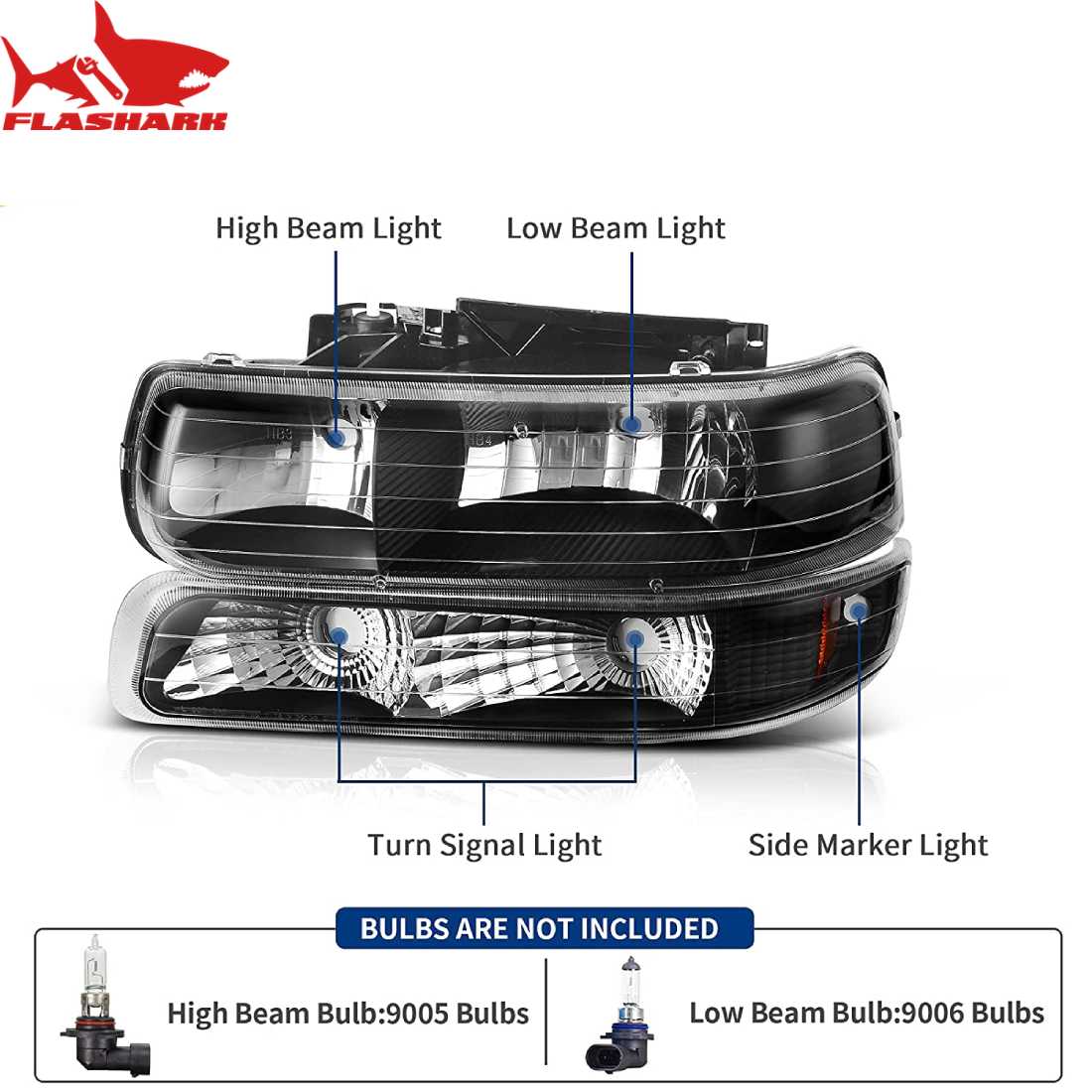 1999-2002 Chevy Silverado/2000-2006 Tahoe Suburban Headlight