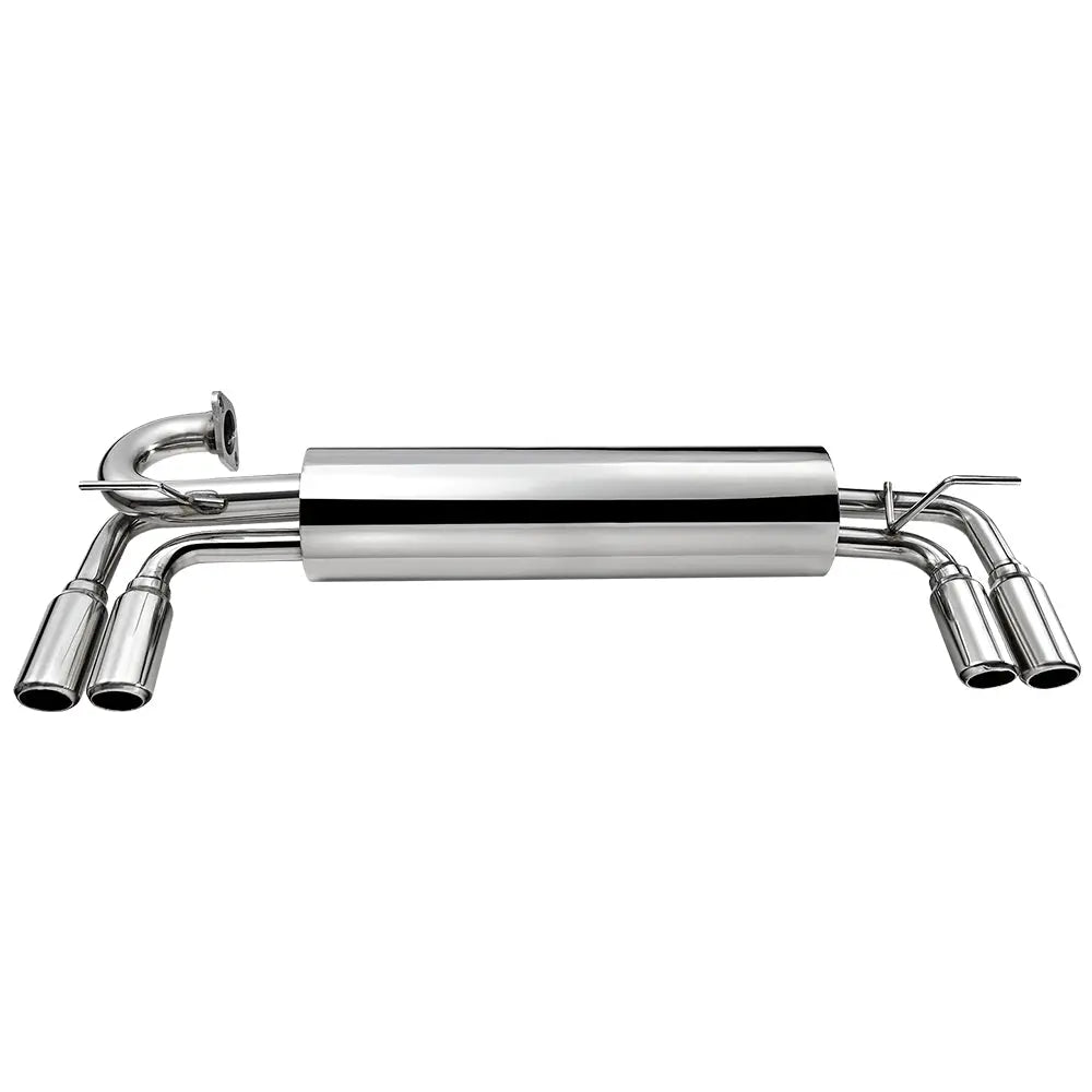 2 Inch Dual Muffler Tip Catback Exhaust for 1985-1989 Toyota MR2 w/ Quad W10 SW 4A-GE Flashark