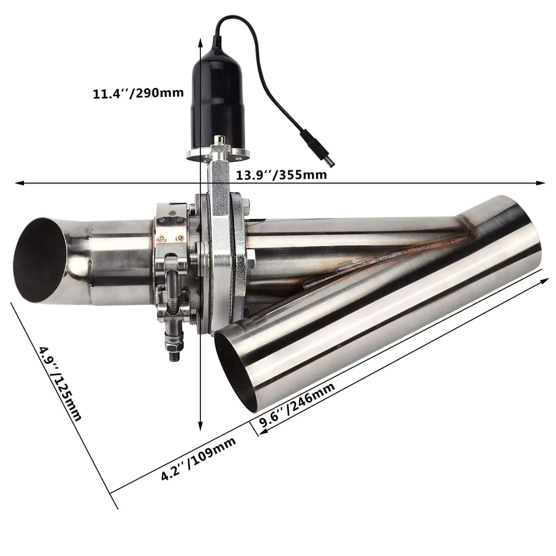 Flashark 2.0/2.25/2.5/3 Inch Manual & Electric Exhaust Cutout Valve