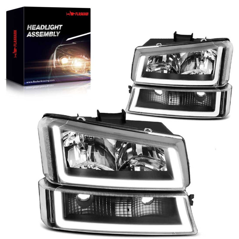 2003-2006 Chevy Silverado / Avalanche Headlight Assembly Flashark
