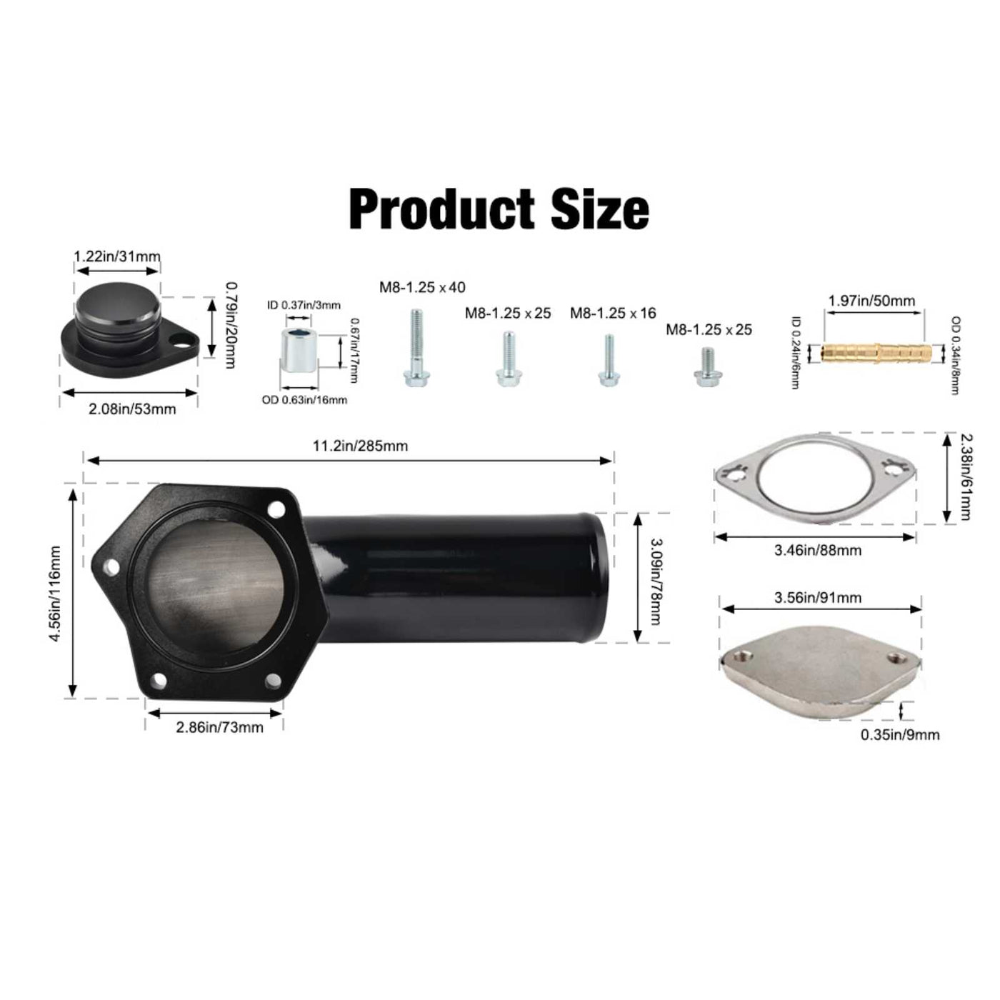 2008-2010 6.4L Ford Powerstroke EGR Delete Kit Flashark