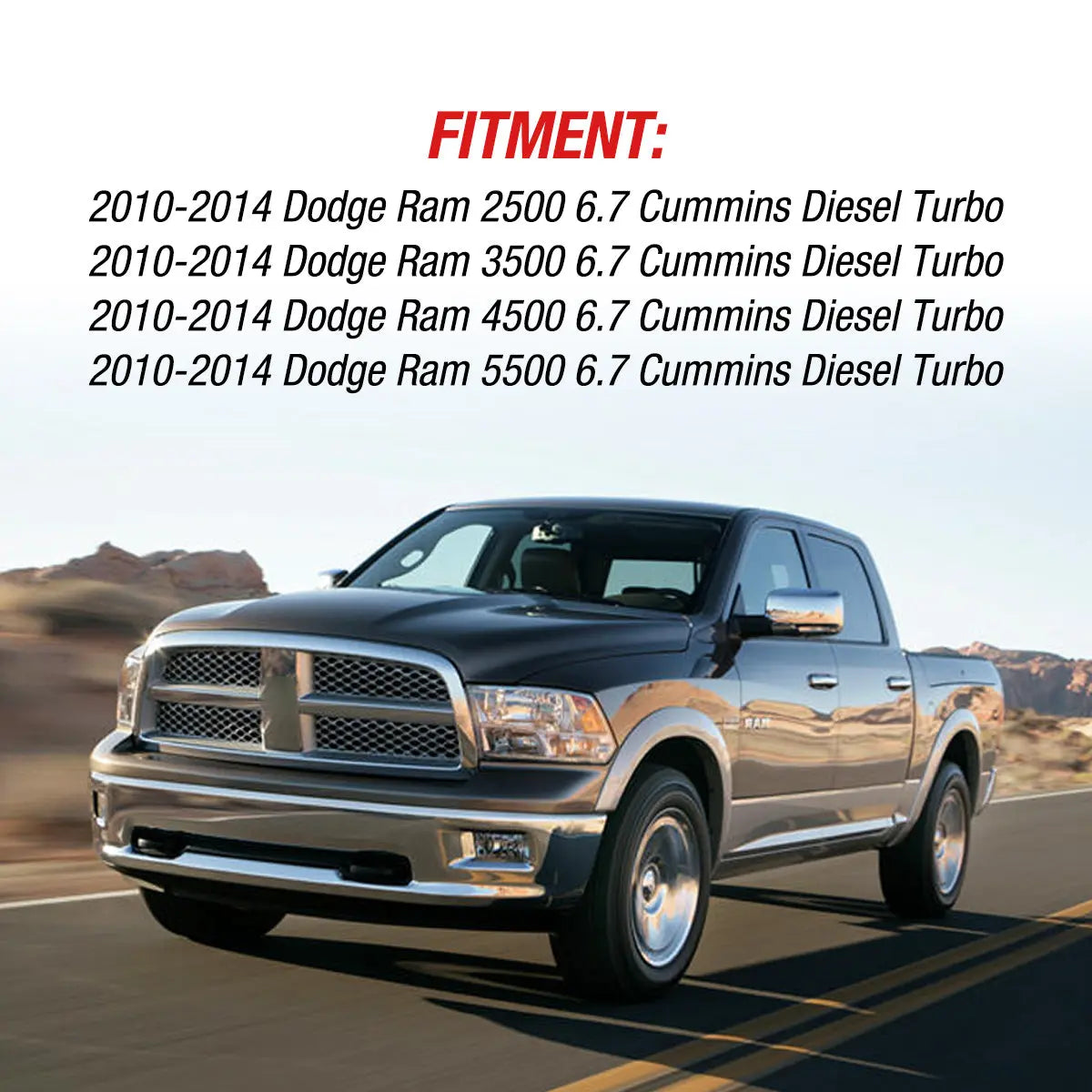 2010-2014 6.7L Dodge Ram Cummins EGR Throttle Valve Cooler Delete Kit Flashark