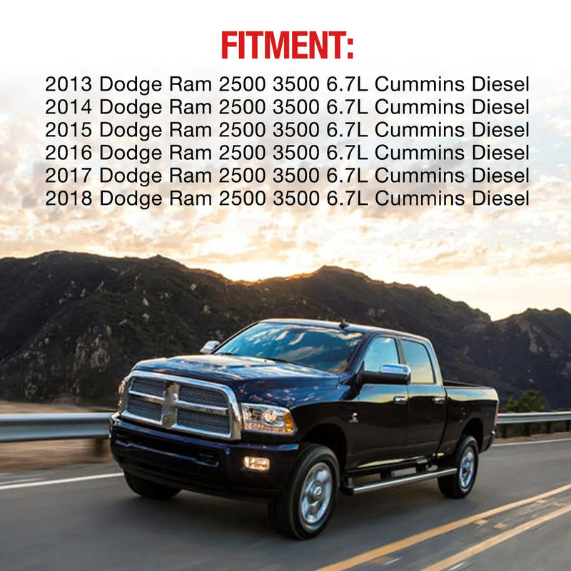 2013-2018 6.7L Dodge Ram Cummins Diesel EGR Plate Cooler & Throttle Valve Delete Kit Flashark