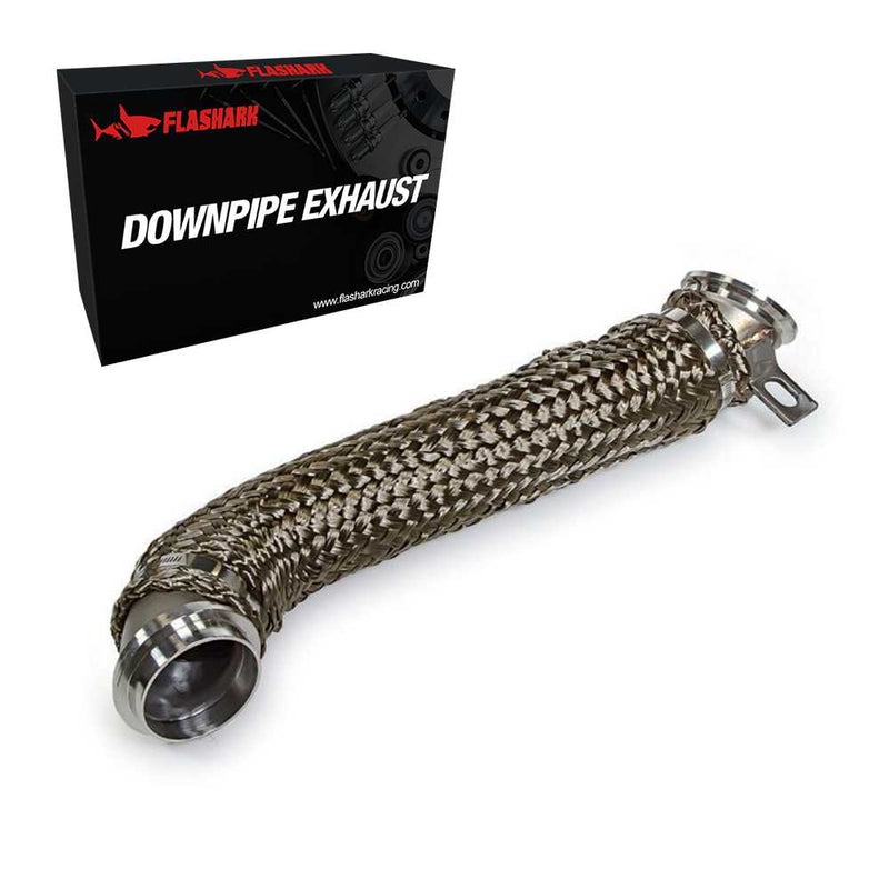 3 Inch Downpipe Exhaust For 2004.5-2010 LLY LBZ LMM 6.6L Duramax Diesel Flashark