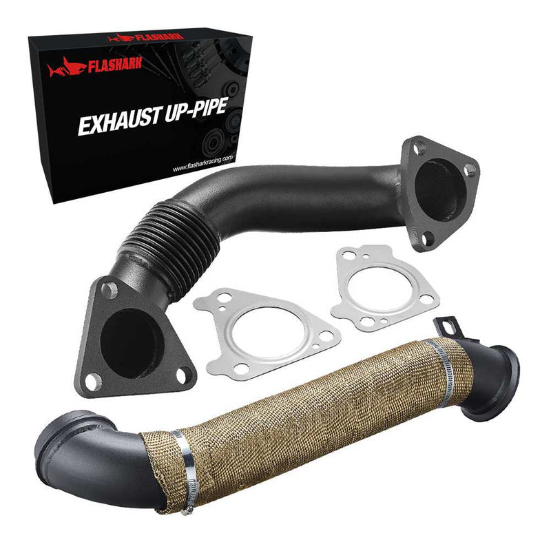 3 Inch Downpipe Exhaust For 2004.5-2010 LLY LBZ LMM 6.6L Duramax Diesel Flashark