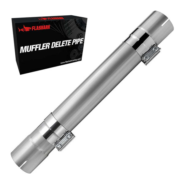 4 Inch/5 Inch Muffler Delete Pipe 30 Inch Length for Diesel Exhaust Stainless Steel Flashark