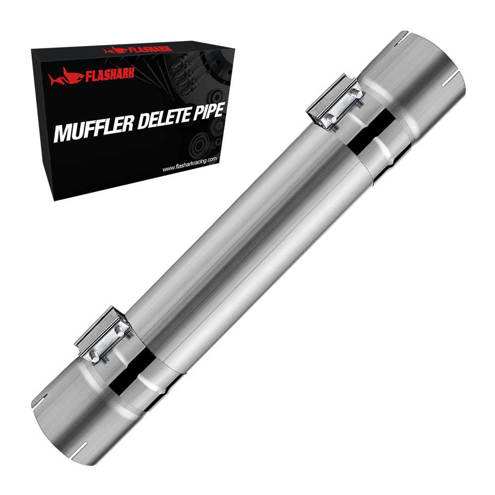 4 Inch/5 Inch Muffler Delete Pipe 30 Inch Length for Diesel Exhaust Stainless Steel Flashark