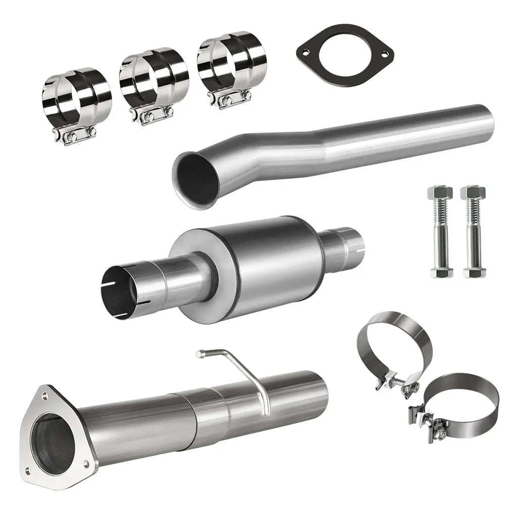 4.0/5.0 Inch DPF & Cat Delete Pipe For 2011-2023 Ford 6.7 Powerstroke Diesel Flashark