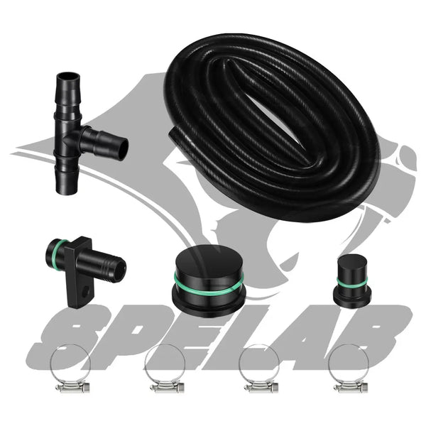 CCV PCV ReRoute Engine Ventilation Kit for 2004-2010 6.6L Duramax | SPELAB SPELAB