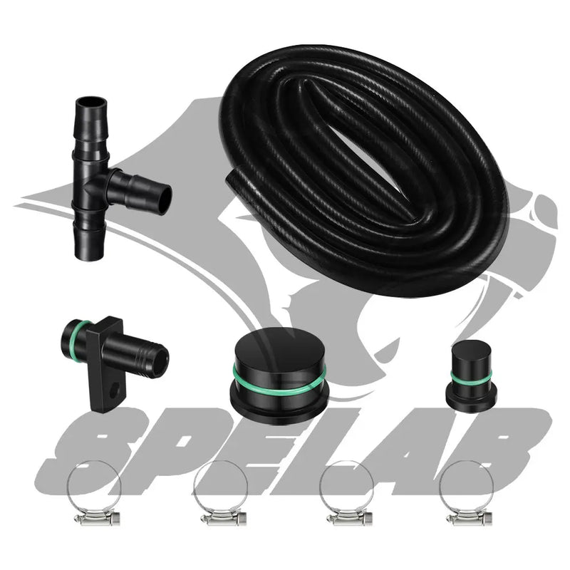 CCV PCV ReRoute Engine Ventilation Kit for 2004-2010 6.6L Duramax | SPELAB SPELAB