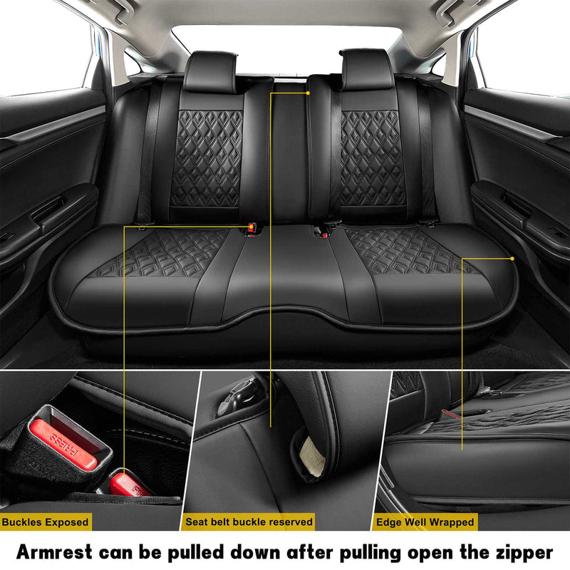 Car Seat Cover for 2012-2015 Honda Civic Sedan and Hatchback Flashark