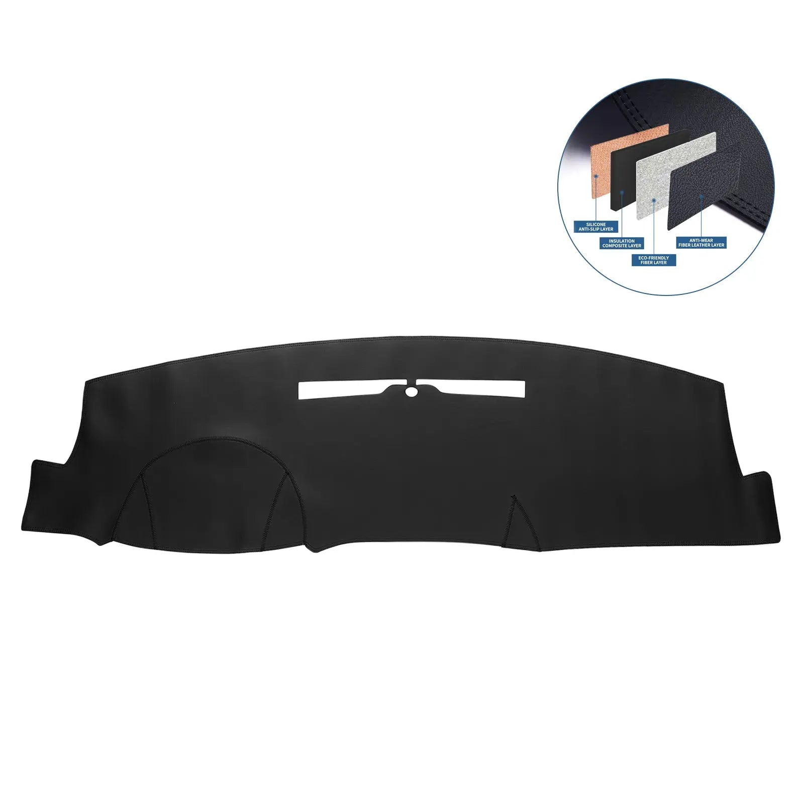 Tappetino Paraurti Cruscotto Per Chevrolet Silverado/GMC Sierra 2019-2021 – Feltro Nero Antiriflesso