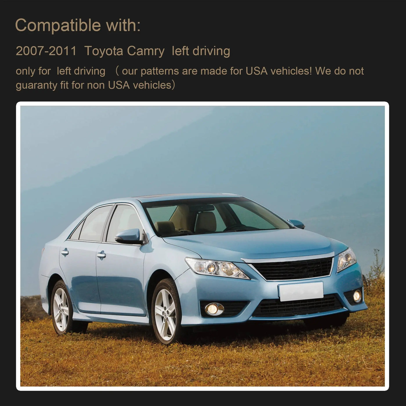 Dash Cover for 2007-2011 Toyota Camry Flashark