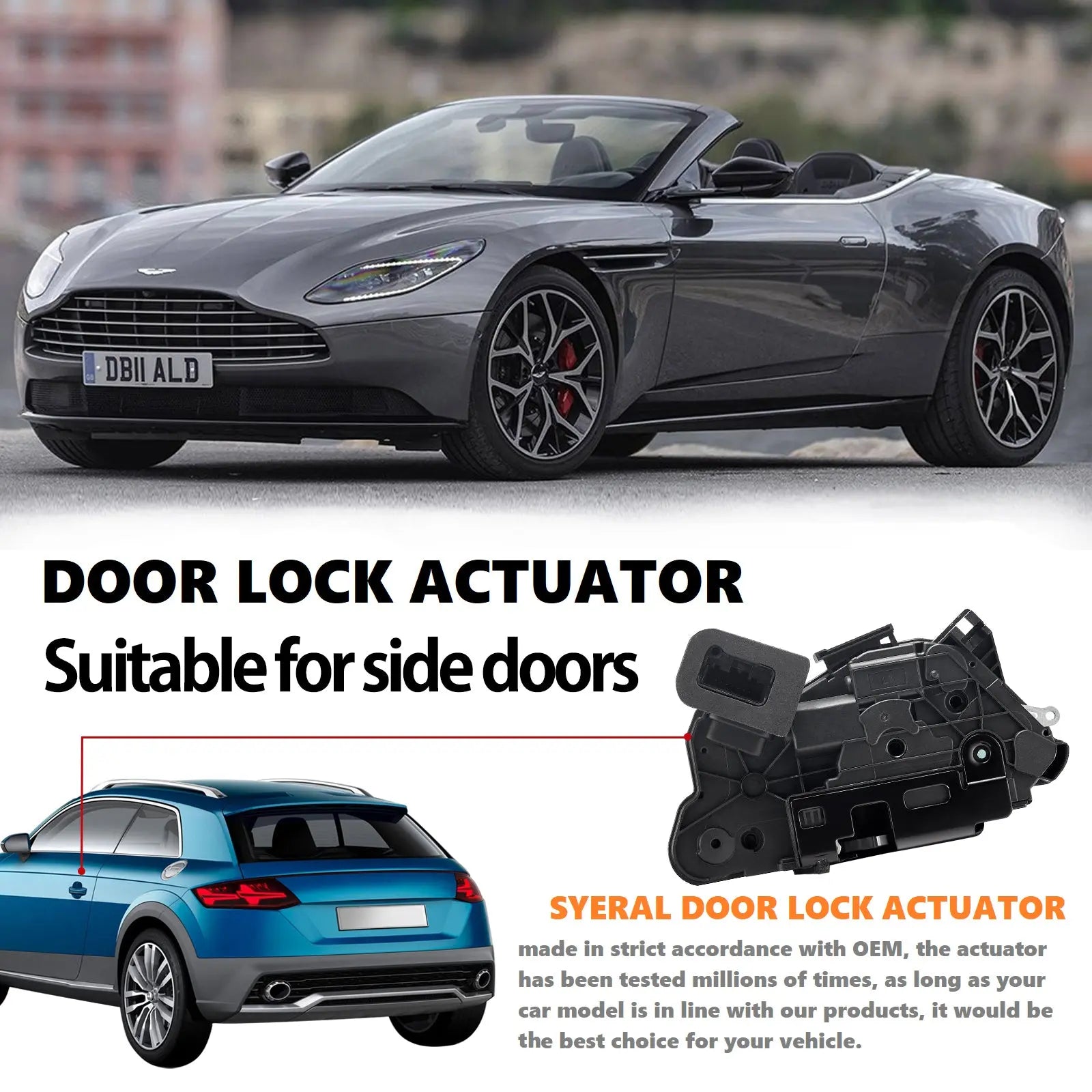 Door Lock Actuator for VW Golf E-Golf Golf MK7/MK6 Beetle Passat 5K1837015E Flashark